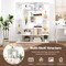 7-Tier Open Bookcase Tall Storage Rack for Living Room and Office